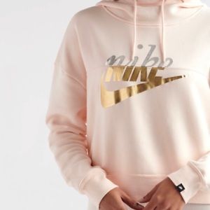 Pink Nike Crop Hoodie - NWT